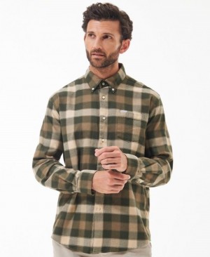 Camisas Barbour Damfield Regular Hombre Verdes Mexico | N0G58561