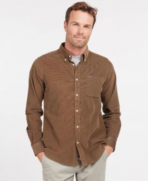 Camisas Barbour Ramsey Tailored Hombre Marrom Mexico | F2D68883