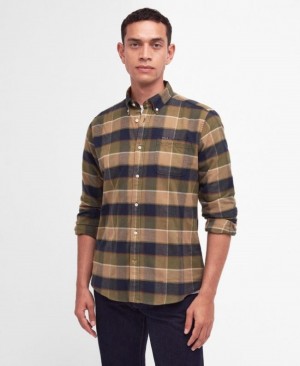 Camisas Barbour Valley Tailored Hombre Beige Mexico | G4D90583