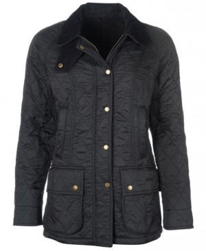 Chaqueta Acolchada Barbour Beadnell Polar Mujer Black/Black Mexico | G4X39540