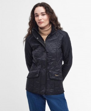 Chaqueta Acolchada Barbour Cavalry Polar Mujer Negros Mexico | K9D43161