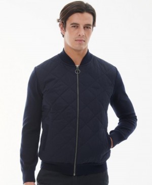 Chaqueta Acolchada Barbour Essential Zip-Thru Hombre Azul Marino Mexico | C4E66040