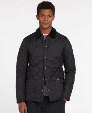 Chaqueta Acolchada Barbour Heritage Liddesdale Hombre Negros Mexico | O6F13531