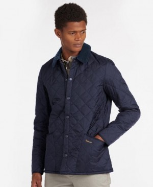 Chaqueta Acolchada Barbour Heritage Liddesdale Hombre Azul Marino Mexico | R0A71803