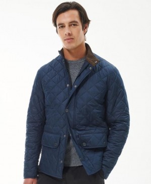 Chaqueta Acolchada Barbour Lowerdale Hombre Azul Marino Mexico | F0Q63692