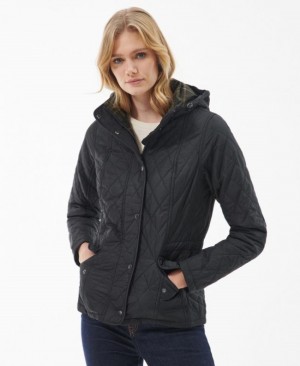 Chaqueta Acolchada Barbour Millfire Mujer Negros Mexico | D0Z93593