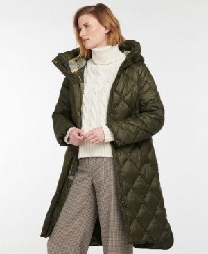 Chaqueta Acolchada Barbour Sandyford Mujer Verdes Mexico | D5F51825