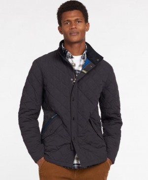 Chaqueta Acolchada Barbour Shoveler Hombre Azul Marino Mexico | L1X95177