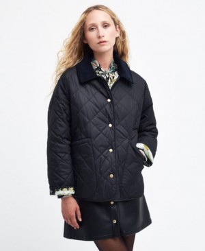 Chaqueta Acolchada Barbour x House of Hackney Daintry Reversible Mujer Negros Mexico | T8D29127