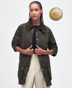 Chaqueta Encerada Barbour 40th Anniversary Beaufort Hombre Verdes Mexico | Q3Q37298