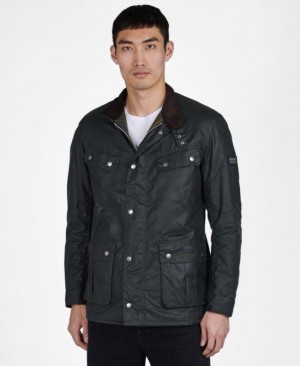 Chaqueta Encerada Barbour B.Intl Duke Hombre Verdes Mexico | E1B53634