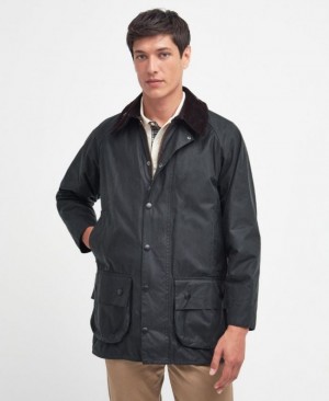 Chaqueta Encerada Barbour Beaufort Hombre Negros Mexico | K7H19723