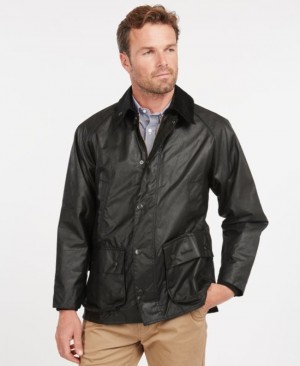 Chaqueta Encerada Barbour Bedale Hombre Negros Mexico | G3G25048