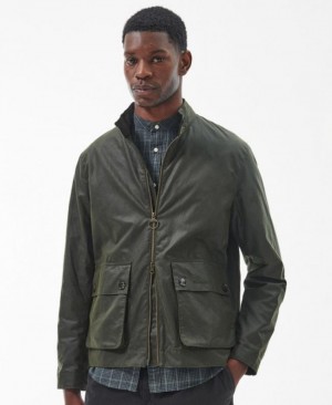 Chaqueta Encerada Barbour Harton Hombre Verdes Mexico | E2G18987