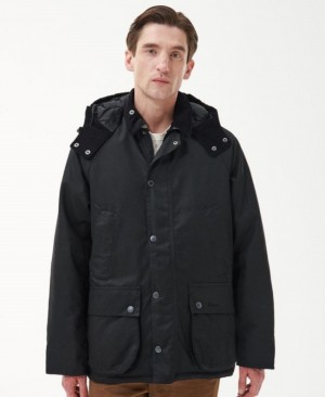 Chaqueta Encerada Barbour Invierno Bedale Hombre Negros Mexico | P6P82829