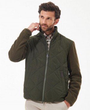 Chaquetas Casuales Barbour Híbrido Fleece Hombre Verdes Mexico | Z3Z45530