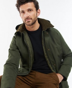 Chaquetas Casuales Barbour Invierno Ashby Hombre Verdes Mexico | A2W94281