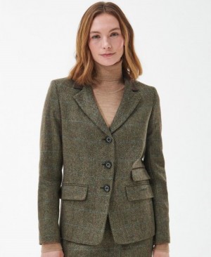 Chaquetas Casuales Barbour Robinson Tailored Mujer Verdes Mexico | C2G64712