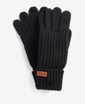 Guantes Barbour Saltburn De Punto Mujer Negros Mexico | Y9V66733