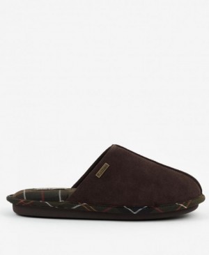 Pantuflas Barbour Simone Mujer Chocolate Oscuro Mexico | V4W92144