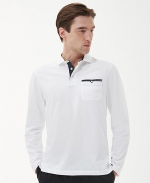 Polo Barbour Corpatch Hombre Blancos Mexico | I3B05785