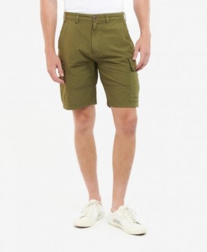 Short Barbour Essential Ripstop Cargo Hombre Verdes Mexico | F0Q50950