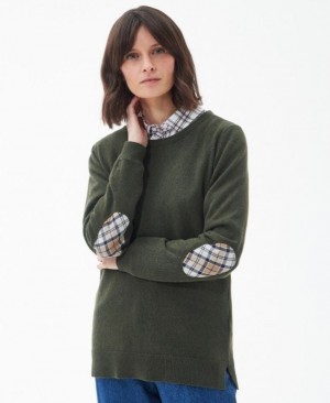 Suéter Barbour Pendle De Punto Mujer Verdes Mexico | G0Y63166