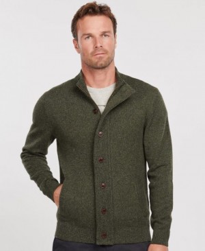 Suéter Barbour Tisbury Zip Through Hombre Verdes Mexico | Z2H28613