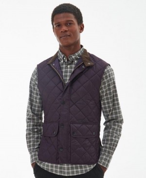 Chalecos Barbour Lowerdale Gilet Hombre Morados Mexico | V7D72613