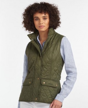 Chalecos Barbour Otterburn Gilet Mujer Verde Oliva Mexico | F0N35937