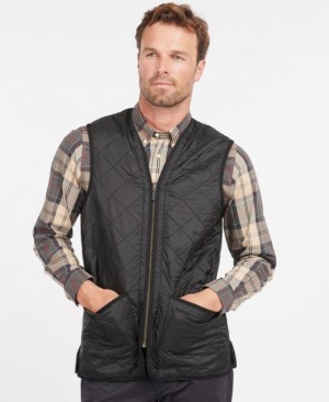 Chalecos Barbour Polarquilt Zip-In Liner Waistcoat Hombre Negros Mexico | J9J07062