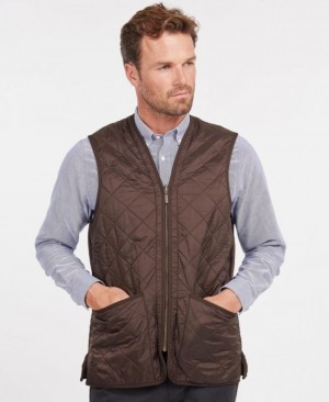 Chalecos Barbour Polarquilt Zip-In Liner Waistcoat Hombre Marrom Mexico | Q7C56540