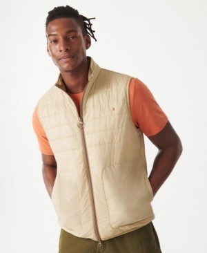 Chalecos Barbour Shoreline Gilet Hombre Creme Mexico | N4L36310