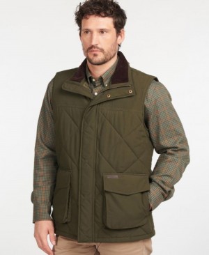 Chalecos Barbour Winterdale Gilet Hombre Verde Oliva Mexico | L0T54568