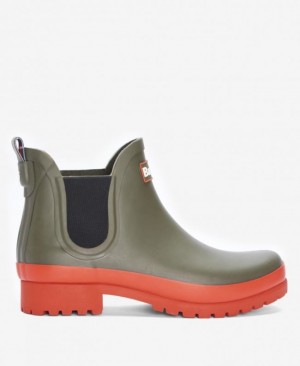 Wellingtons Barbour Mallow Mujer Verdes Mexico | K3X91408