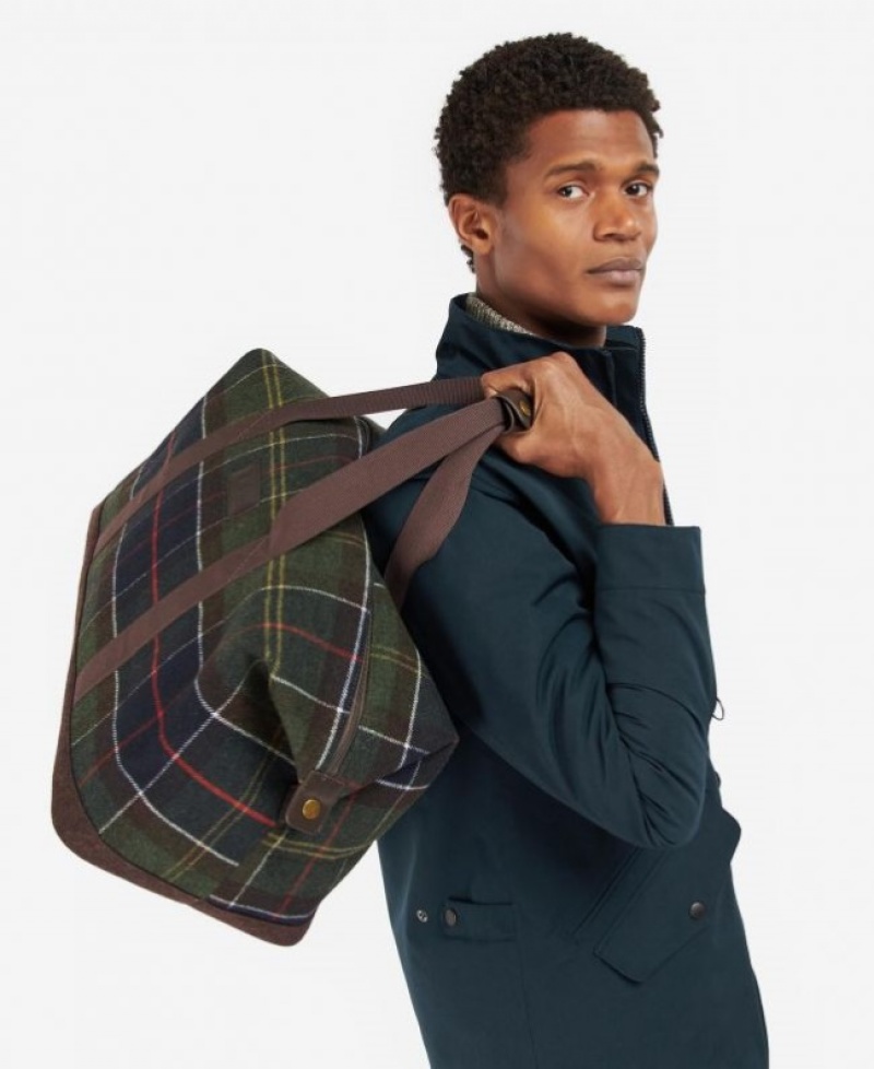 Bolsas Barbour Cree Tartan Holdall Hombre Multicolor Mexico | A8V50395