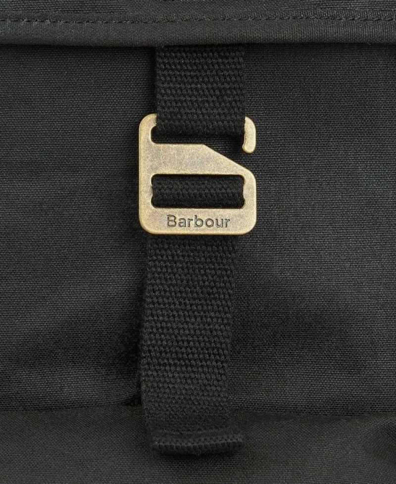 Bolsas Barbour Essential Wax Backpack Hombre Negros Mexico | X8W24230