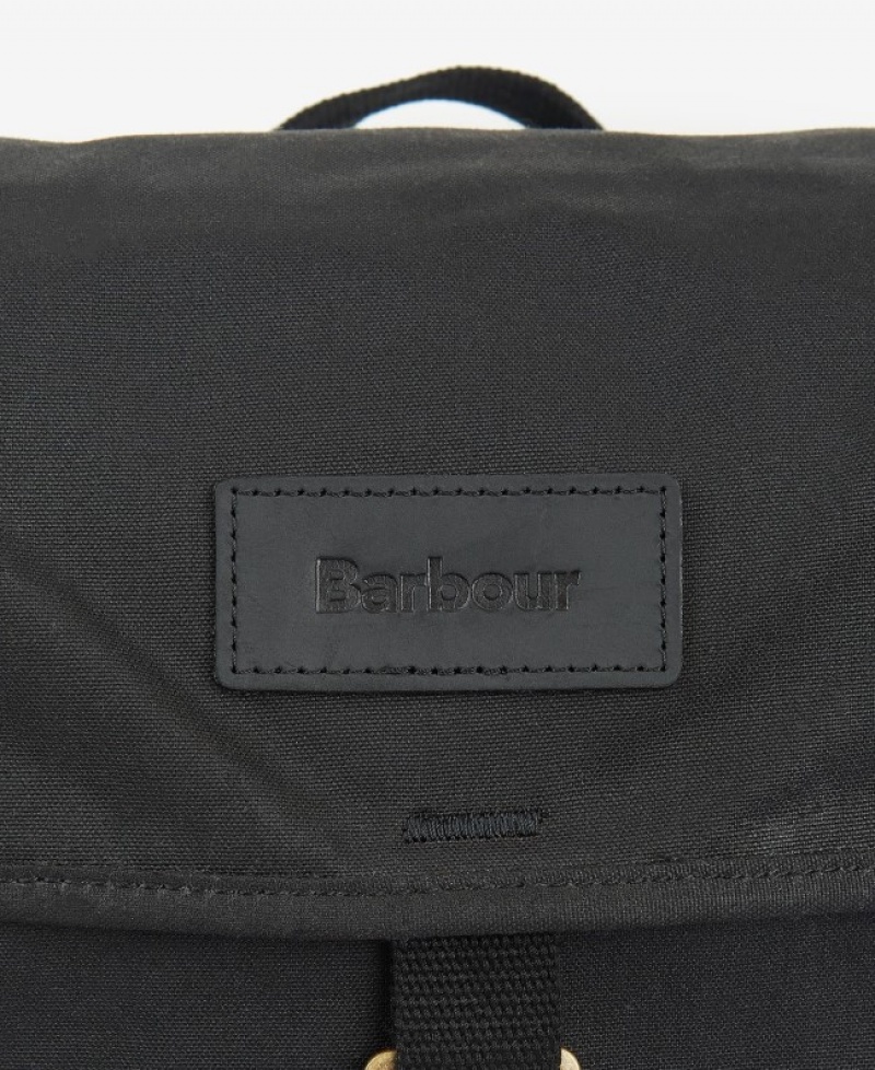 Bolsas Barbour Essential Wax Backpack Hombre Negros Mexico | X8W24230