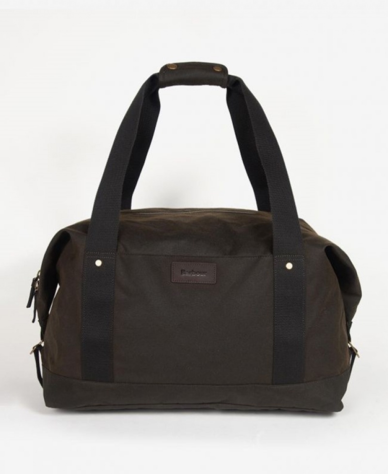 Bolsas Barbour Essential Wax Holdall Hombre Verde Oliva Mexico | P4L14309