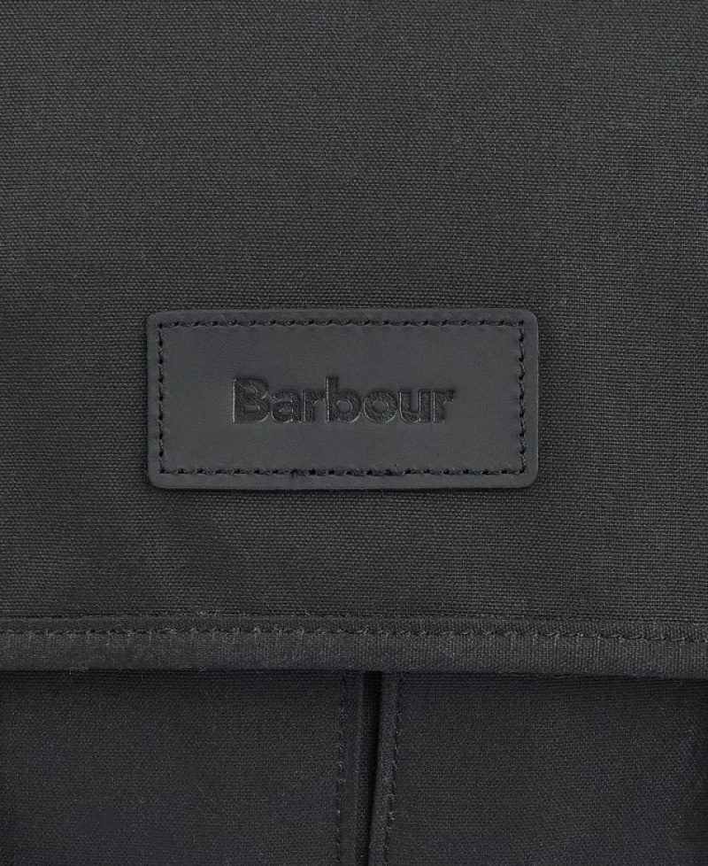 Bolsas Barbour Essential Wax Messenger Hombre Negros Mexico | A8Y17747