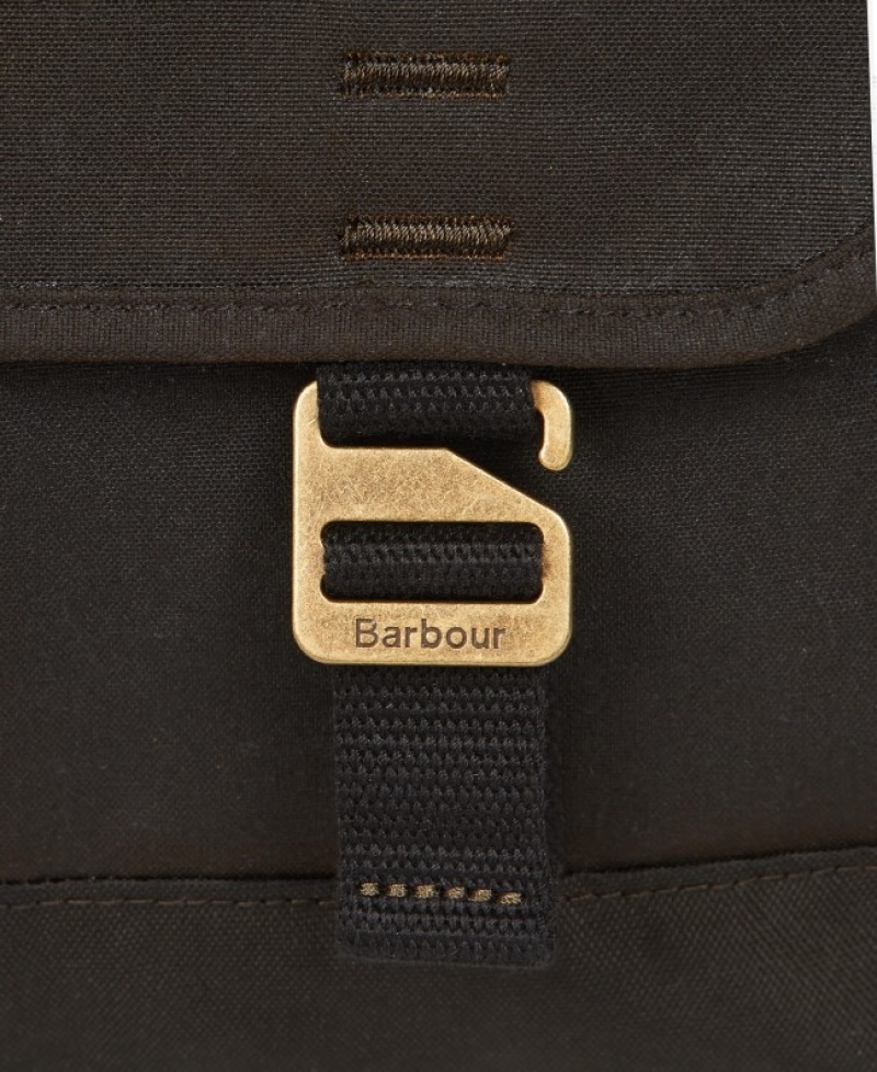 Bolsas Barbour Essential Wax Messenger Hombre Verde Oliva Mexico | O6G37193