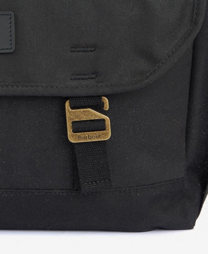 Bolsas Barbour Essential Wax Messenger Hombre Negros Mexico | E0I27175