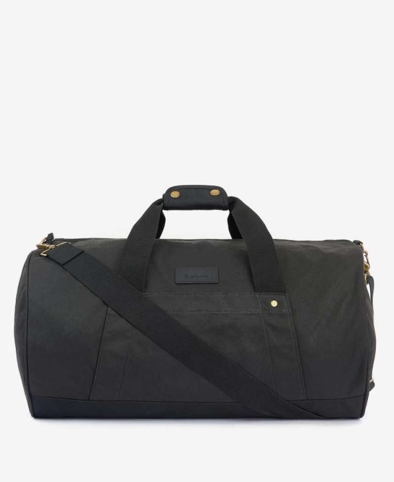 Bolsas Barbour Explorer Wax Duffle Hombre Negros Mexico | E5U61838