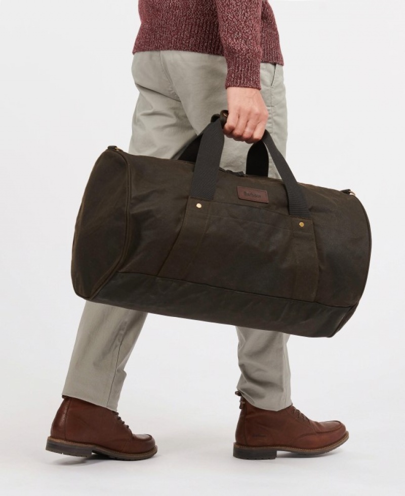 Bolsas Barbour Explorer Wax Duffle Hombre Verde Oliva Mexico | Y2W62949