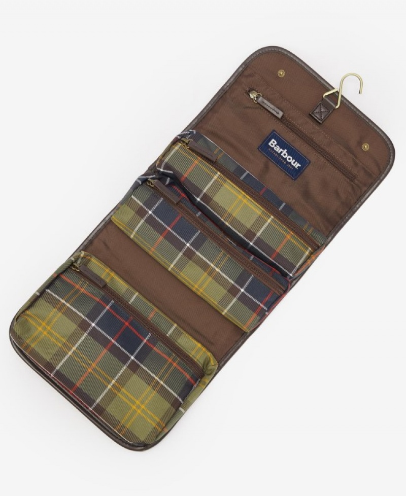 Bolsas Barbour Tartan Hanging Washbag Hombre Muiltcolor Mexico | B6F40380