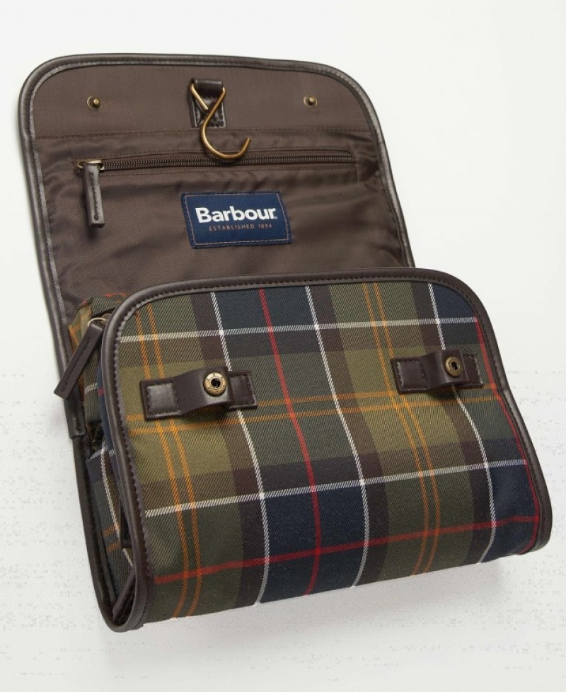 Bolsas Barbour Tartan Hanging Washbag Hombre Muiltcolor Mexico | B6F40380