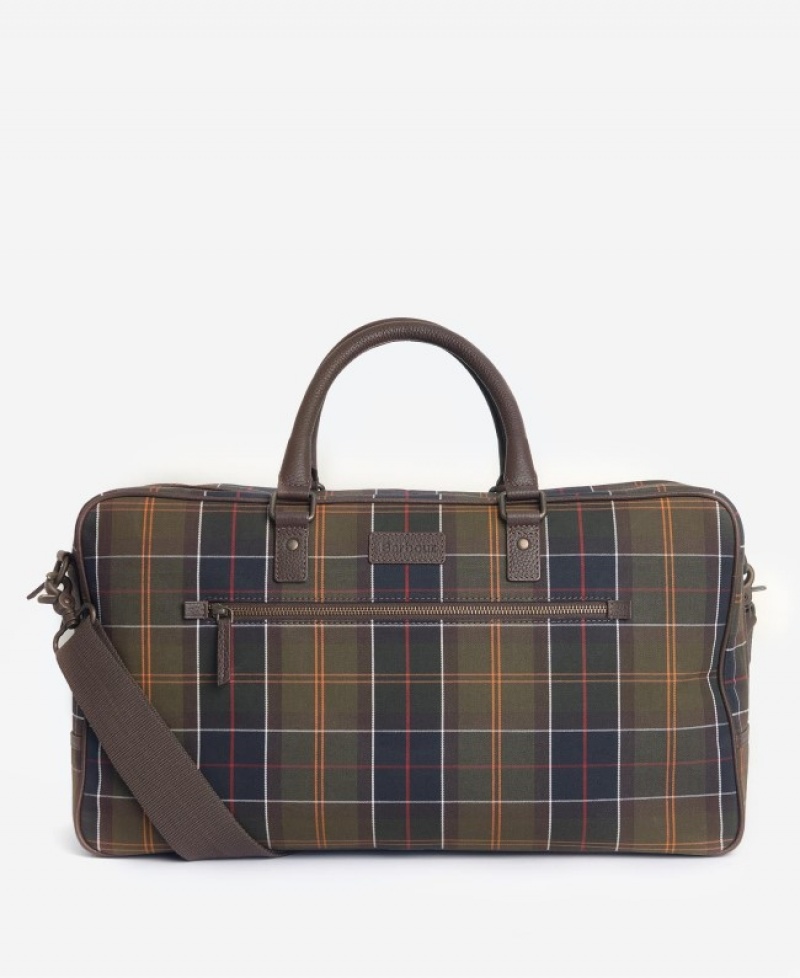 Bolsas Barbour Tartan & Cuero Holdall Hombre Multicolor Mexico | V8A72757