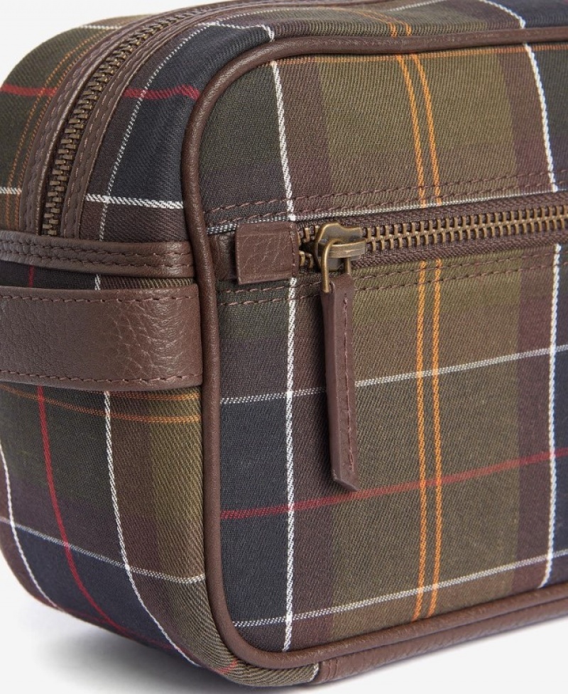 Bolsas Barbour Tartan & Cuero Wash Hombre Multicolor Mexico | J0E18460