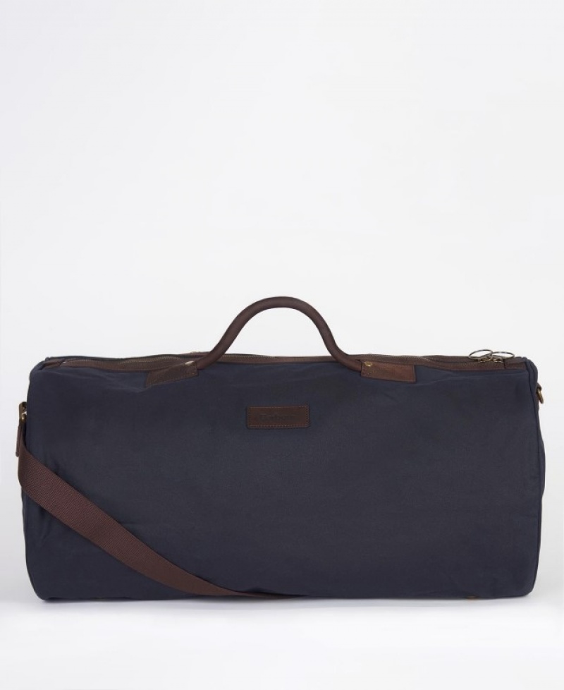 Bolsas Barbour Wax Holdall Hombre Azul Marino Mexico | W8A81051