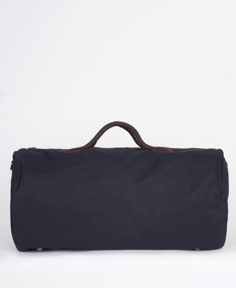 Bolsas Barbour Wax Holdall Hombre Azul Marino Mexico | W8A81051